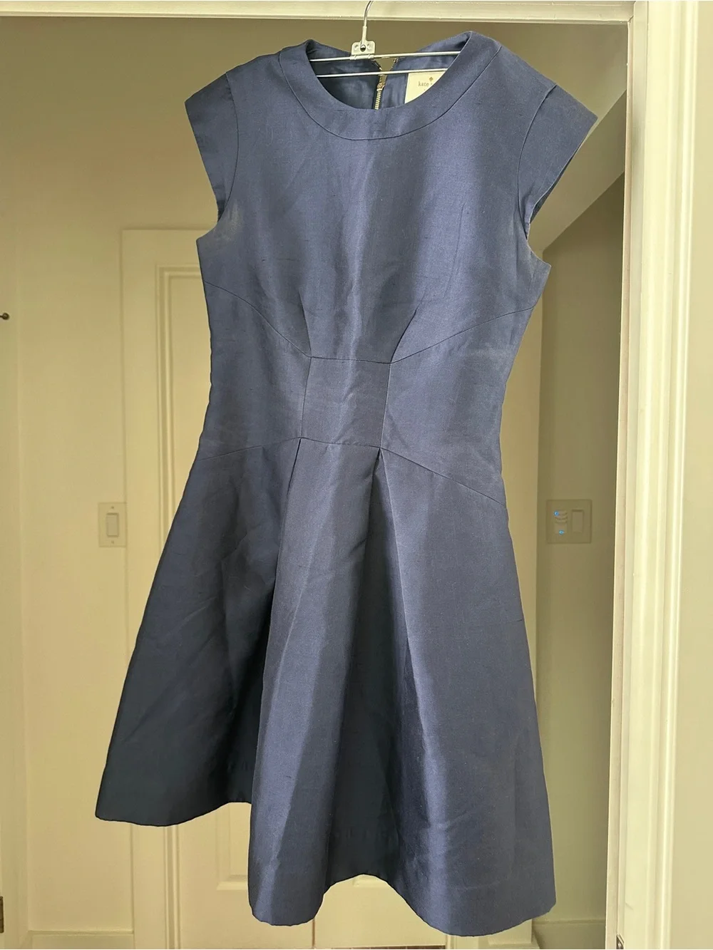 kate spade Navy Fit-and-Flare Midi Dress